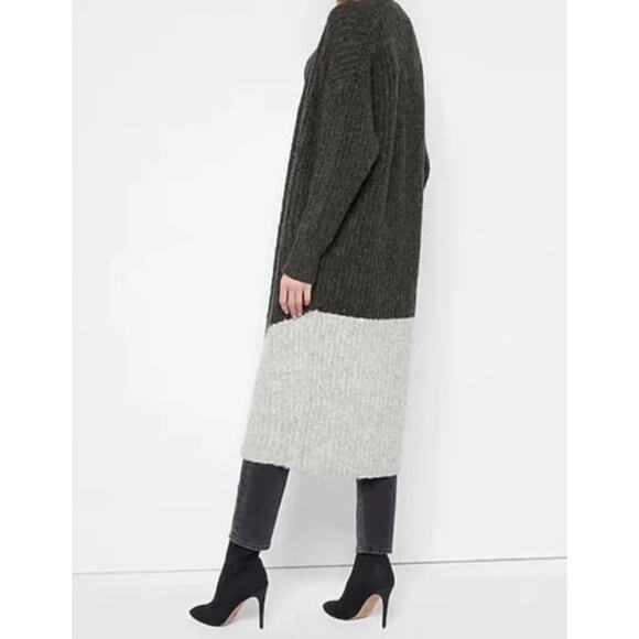 Express Black and Gray Cardigan Sweater - Picture 3 of 6